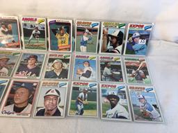 Lot of 18 Pcs Collector Vintage  MLB Baseball  Sport Trading Assorted Cards & Players - See Photos