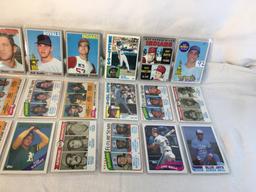 Lot of 18 Pcs Collector Vintage  MLB Baseball  Sport Trading Assorted Cards & Players - See Photos