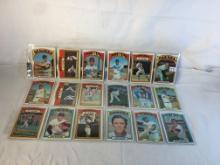 Lot of 18 Pcs Collector Vintage  MLB Baseball  Sport Trading Assorted Cards & Players - See Photos