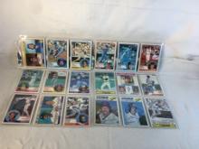 Lot of 18 Pcs Collector Vintage  MLB Baseball  Sport Trading Assorted Cards & Players - See Photos