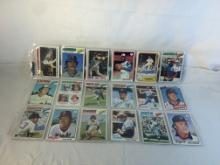 Lot of 18 Pcs Collector Vintage  MLB Baseball  Sport Trading Assorted Cards & Players - See Photos