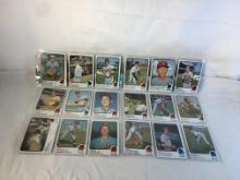 Lot of 18 Pcs Collector Vintage  MLB Baseball  Sport Trading Assorted Cards & Players - See Photos