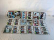 Lot of 18 Pcs Collector Vintage  MLB Baseball  Sport Trading Assorted Cards & Players - See Photos