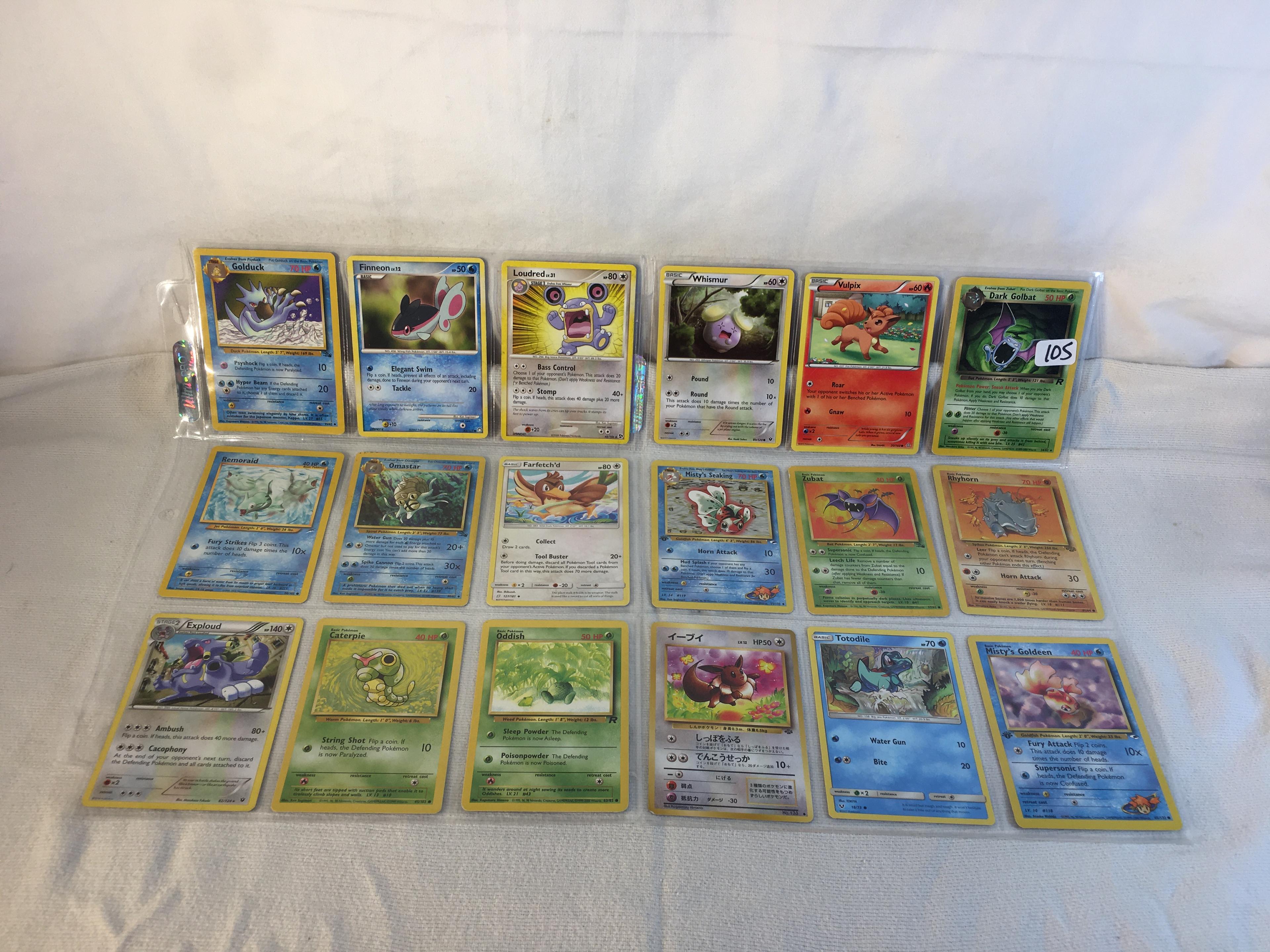 Lot of 18 Pcs Collector Pokemon TCG Assorted Trading Card Game - See Pictures