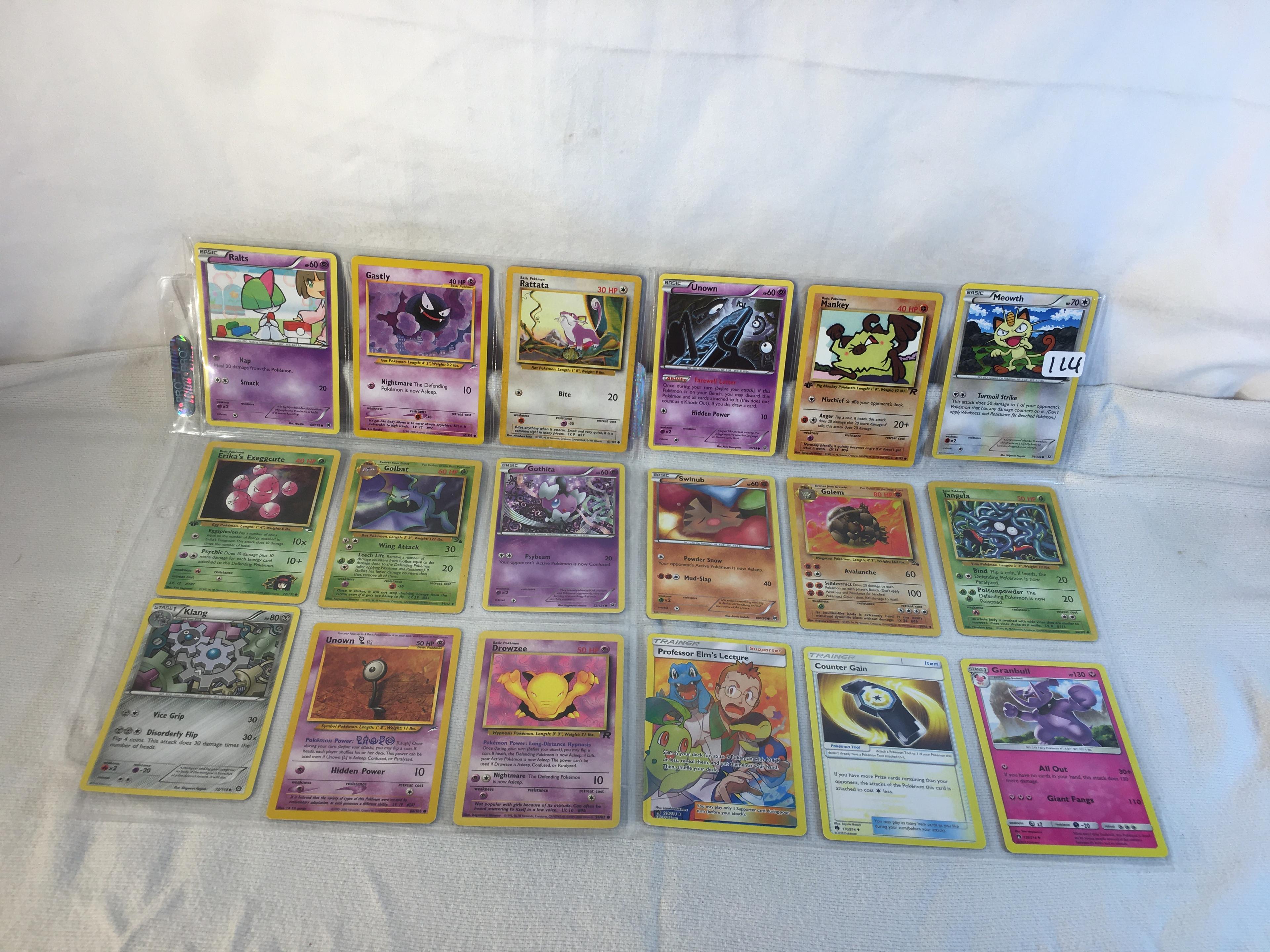 Lot of 18 Pcs Collector Pokemon TCG Assorted Trading Card Game - See Pictures