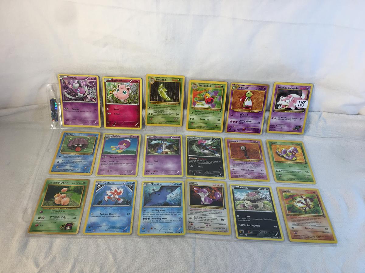 Lot of 18 Pcs Collector Pokemon TCG Assorted Trading Card Game - See Pictures