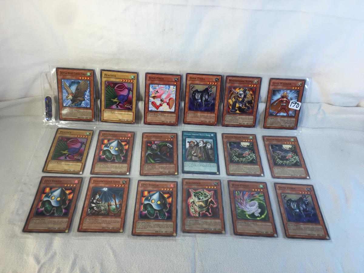 Lot of 18 Pcs Collector YU-Gi-Oh Assorted Trading Card Game - See Pictures