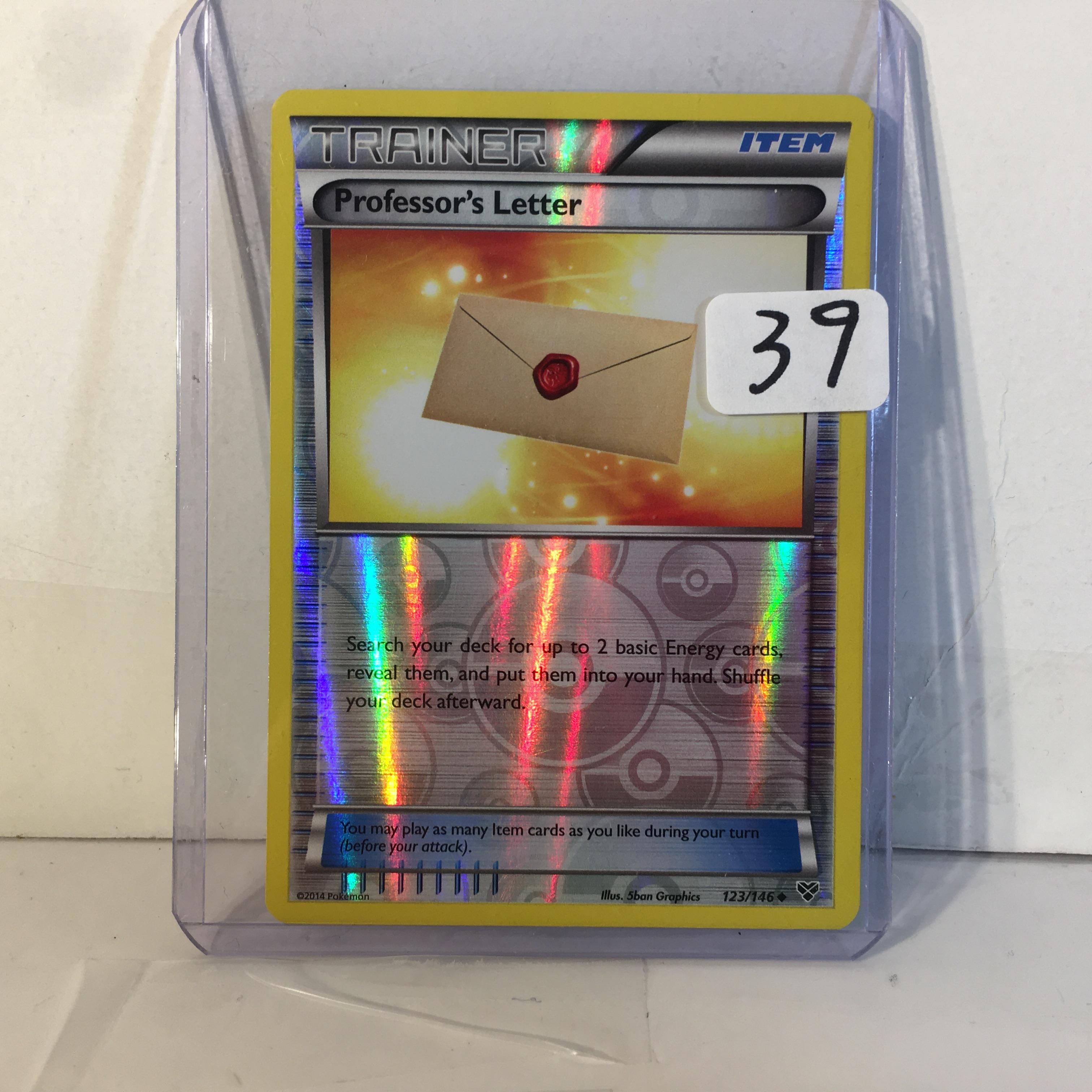 Collector 2014 Pokemon TCG Trainer Professor's Letter  Trading Card Game 123/146