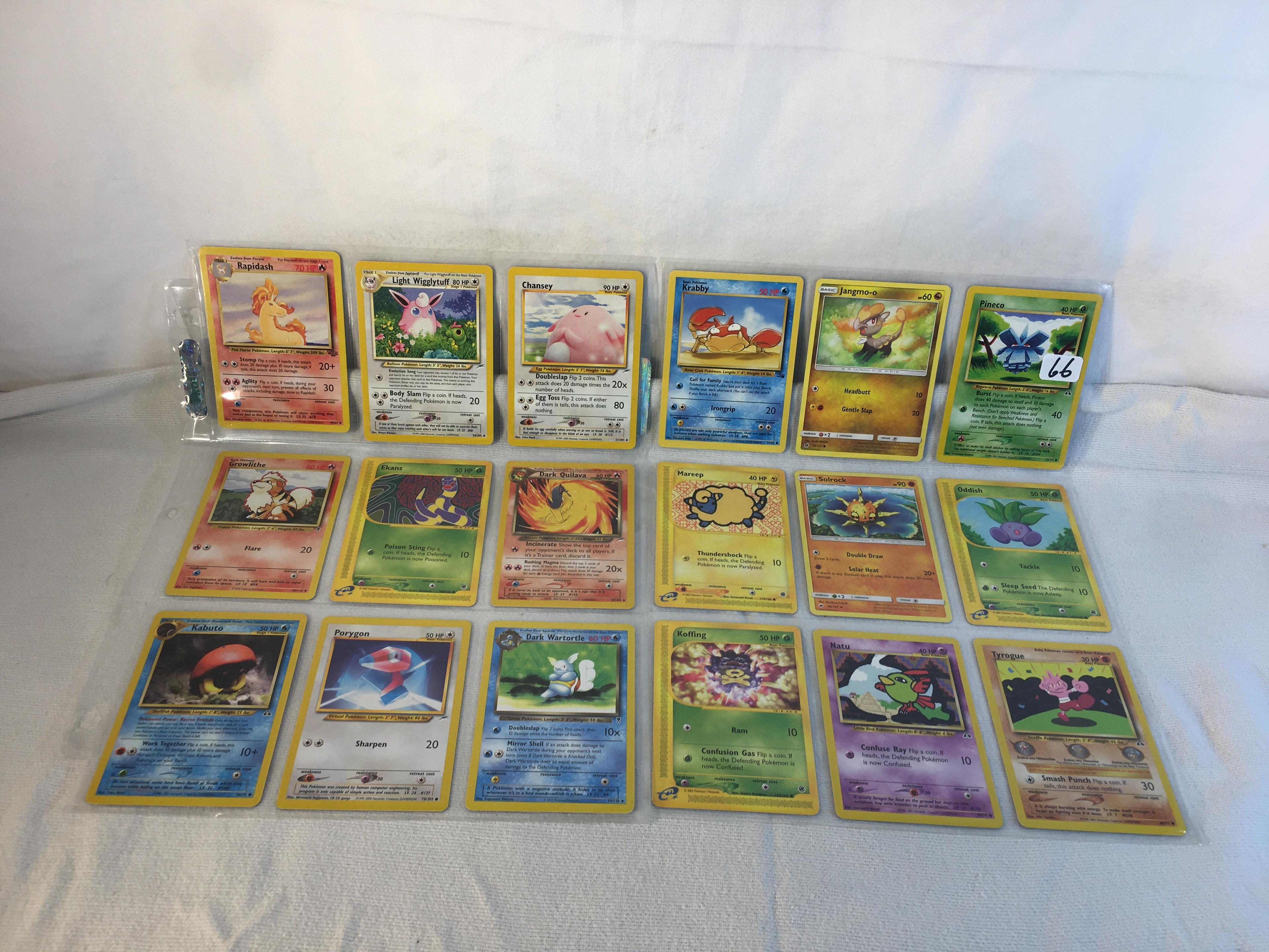 Lot of 18 Pcs Collector Pokemon TCG Assorted Trading Card Game - See Pictures