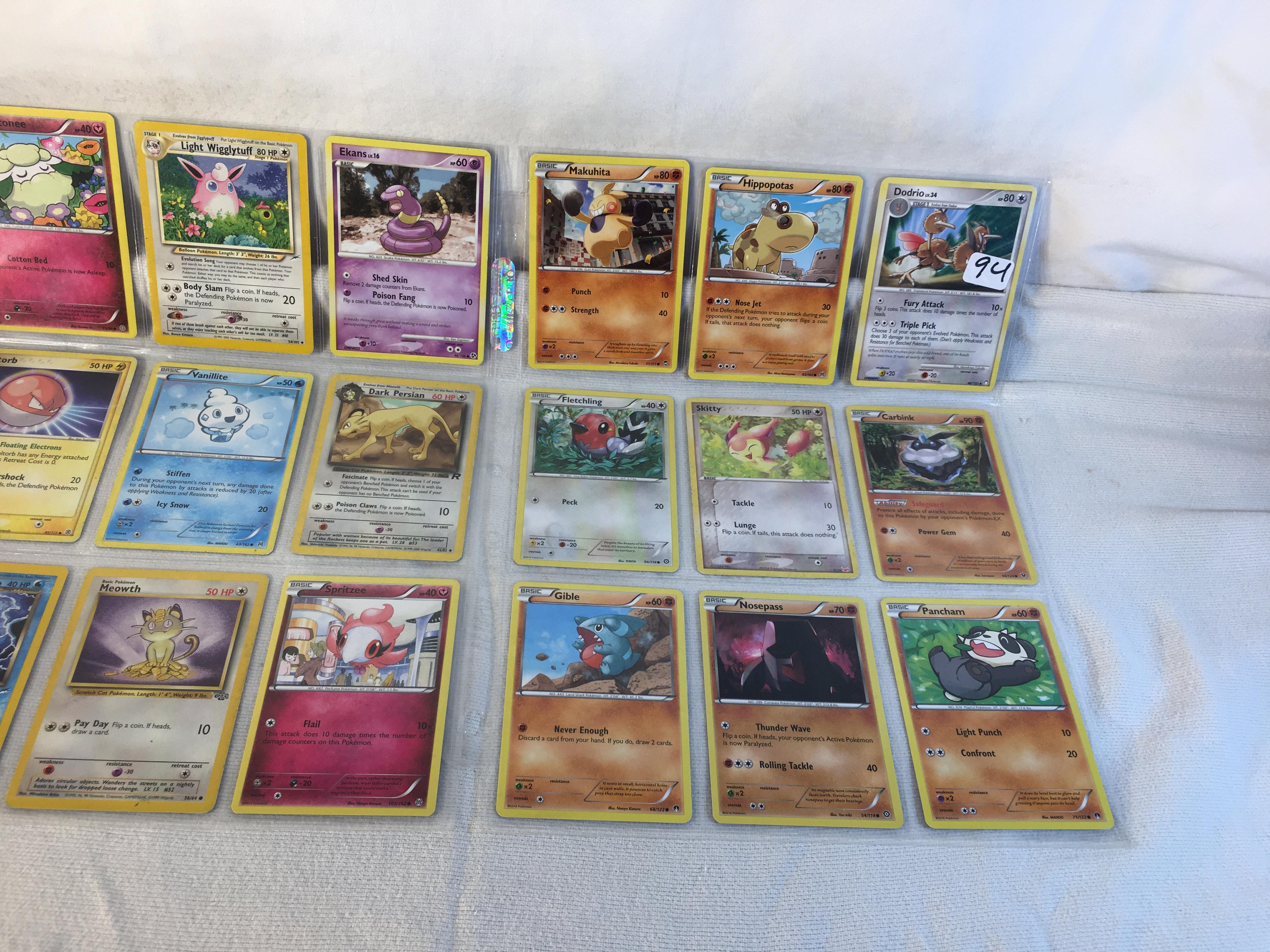 Lot of 18 Pcs Collector Pokemon TCG Assorted Trading Card Game - See Pictures