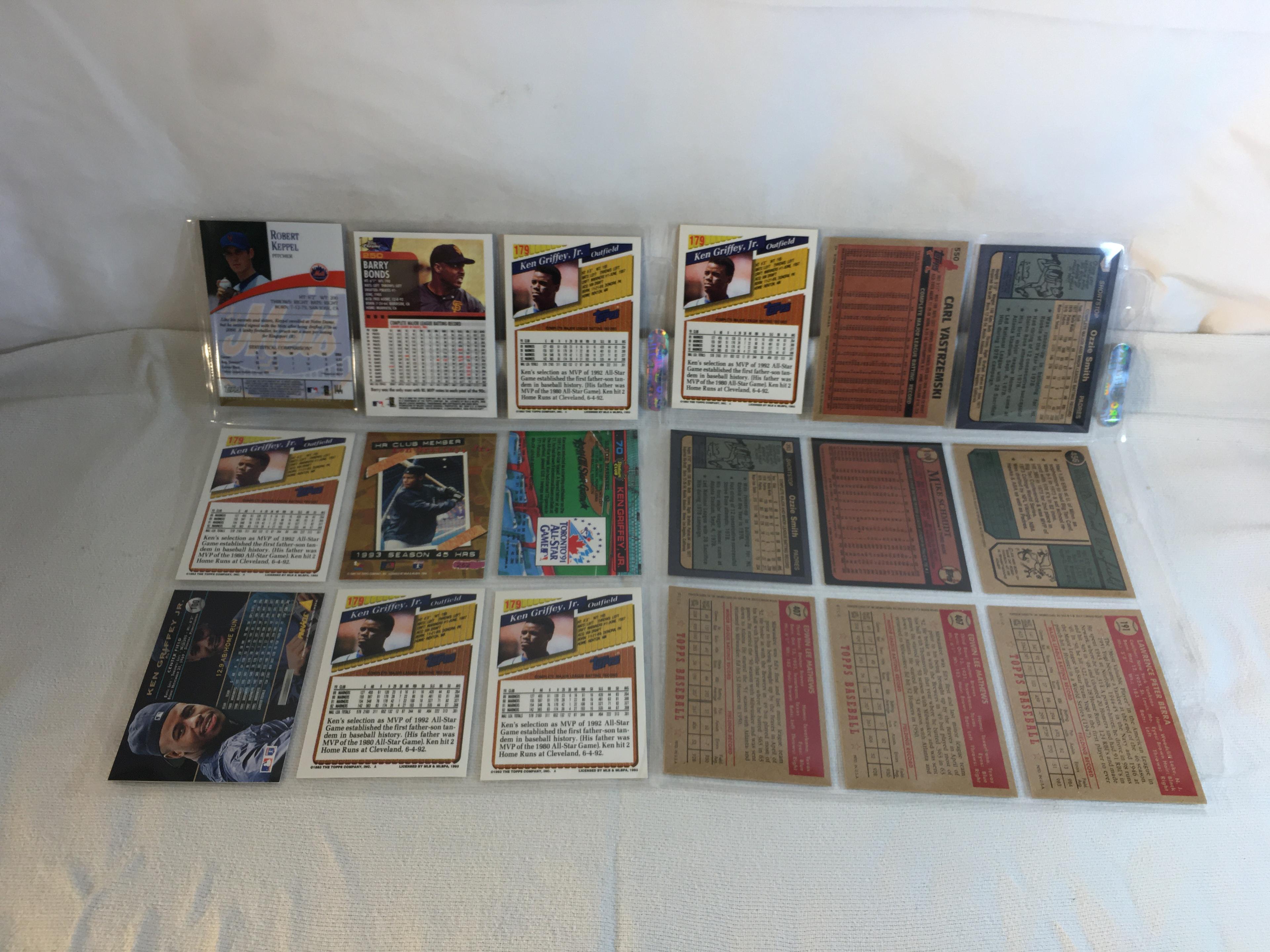 Lot of 18 Pcs Collector Modern MLB Baseball  Sport Trading Assorted Cards & Players -See Pictures