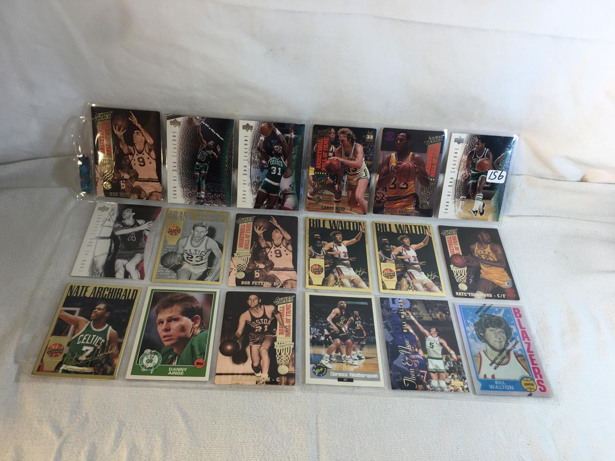 Lot of 18 Pcs Collector Modern NBA Basketball Sport Trading Assorted Cards & Players -See Pictures