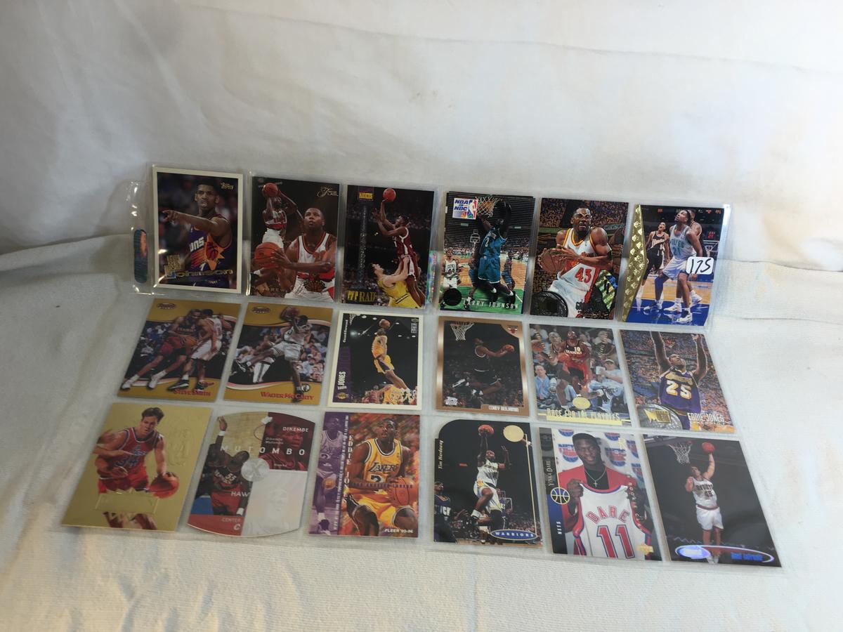 Lot of 18 Pcs Collector Modern NBA Basketball Sport Trading Assorted Cards & Players -See Pictures