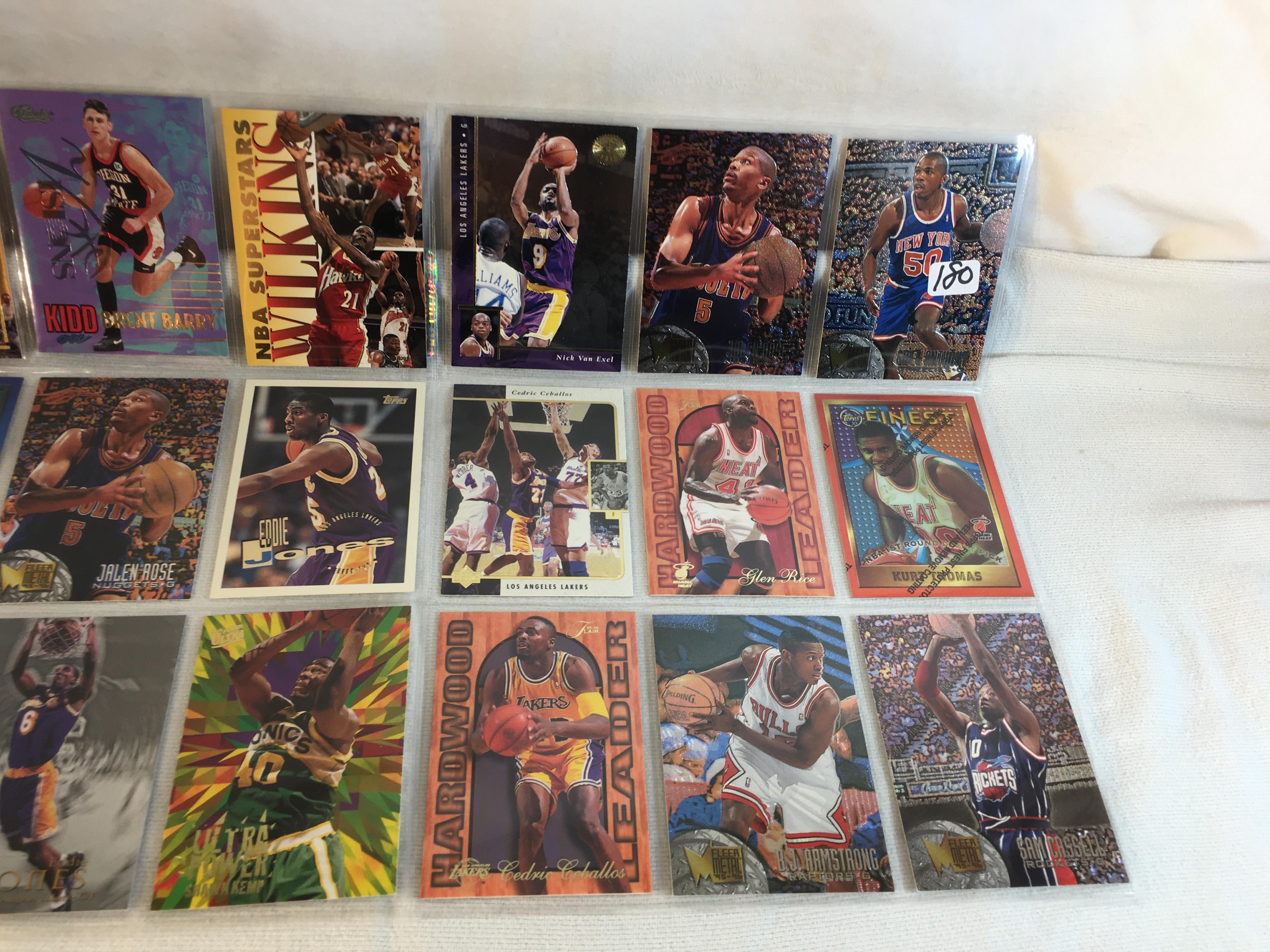 Lot of 18 Pcs Collector Modern NBA Basketball Sport Trading Assorted Cards & Players -See Pictures