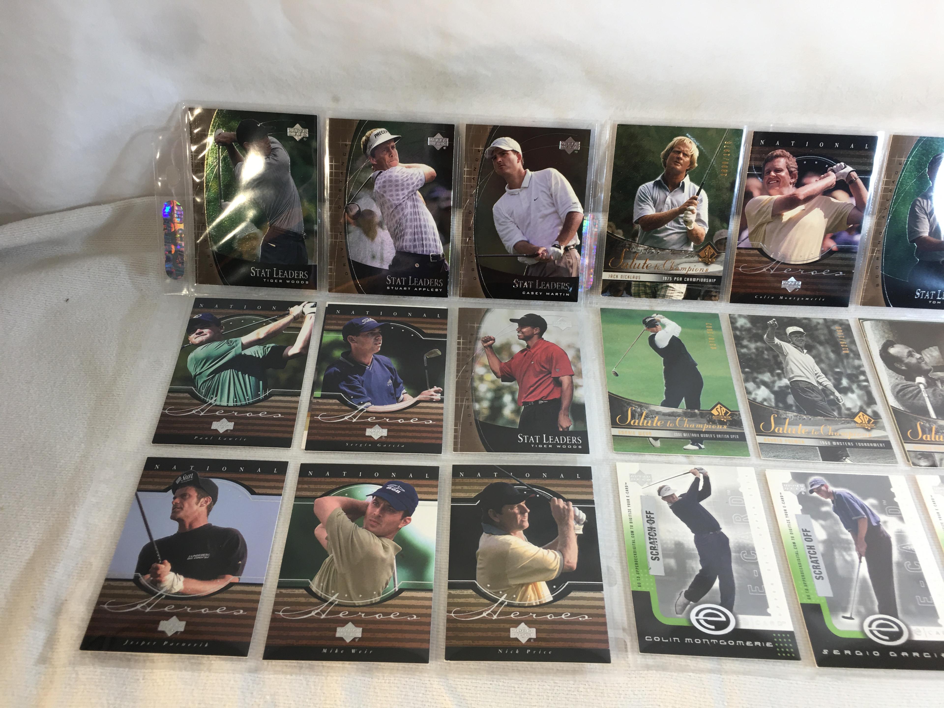 Lot of 18 Pcs Collector Modern Golf Trading Assorted Cards & Players - See Pictures