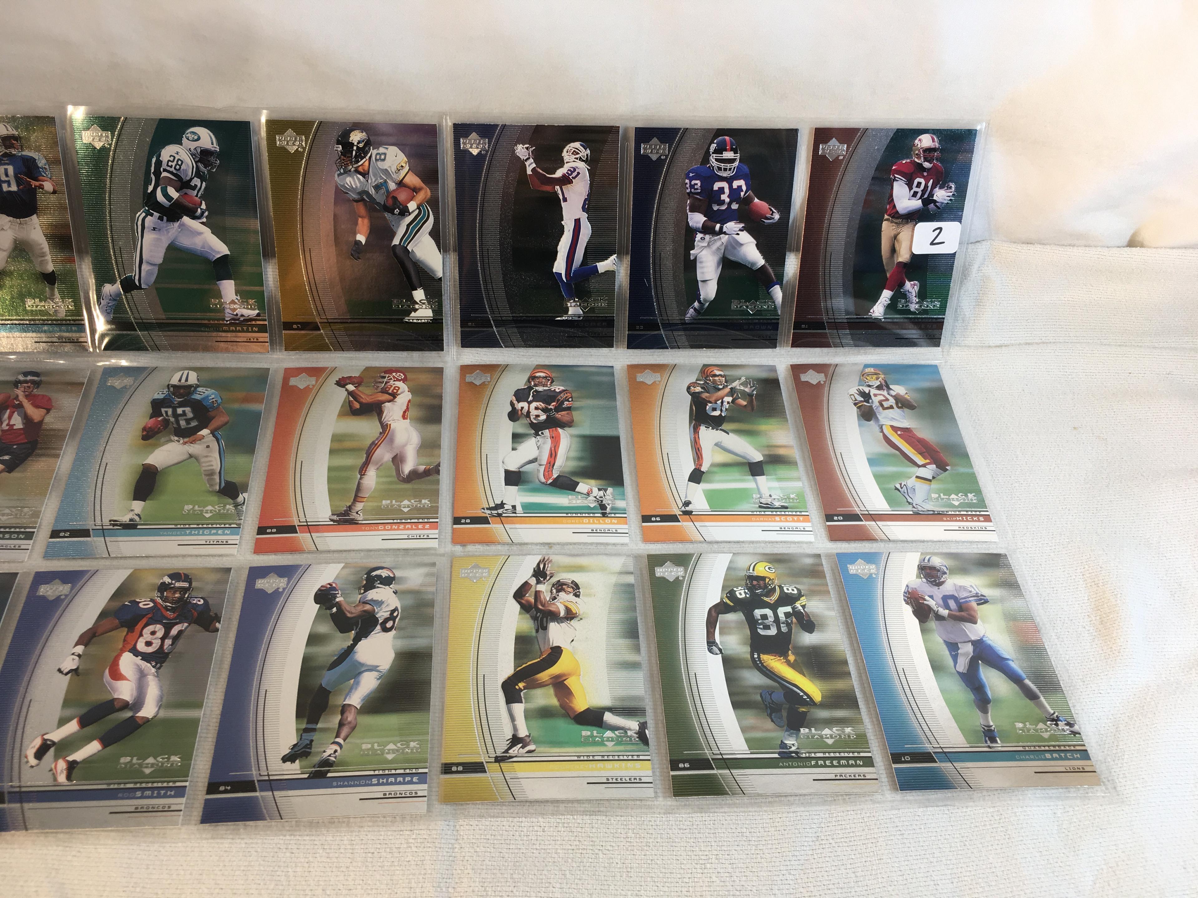 Lot of 18 Pcs Collector Modern NFL Football Sport Trading Assorted Cards & Players - See Pictures