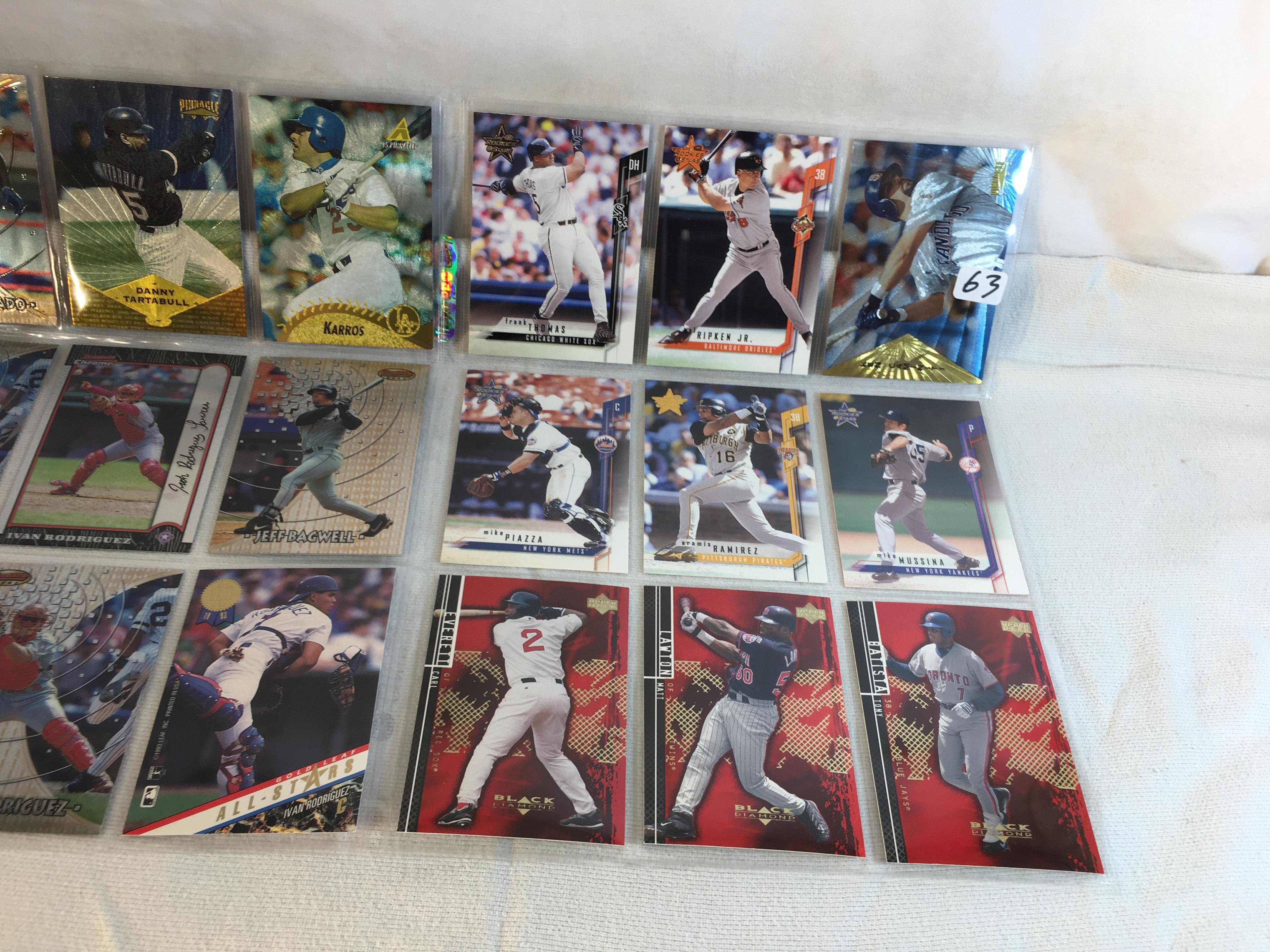 Lot of 18 Pcs Collector Modern MLB Baseball  Sport Trading Assorted Cards & Players -See Pictures