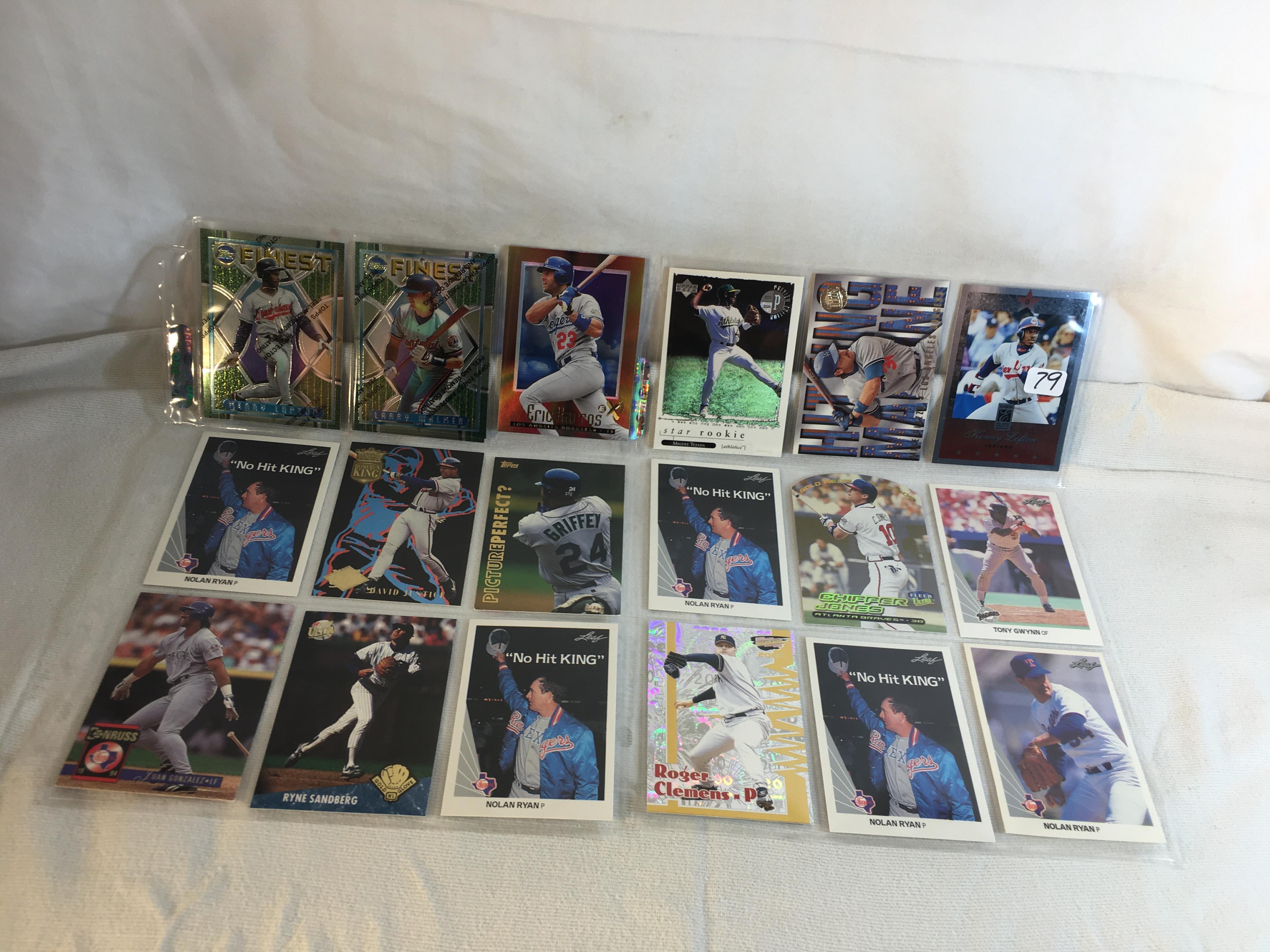 Lot of 18 Pcs Collector Modern MLB Baseball  Sport Trading Assorted Cards & Players -See Pictures