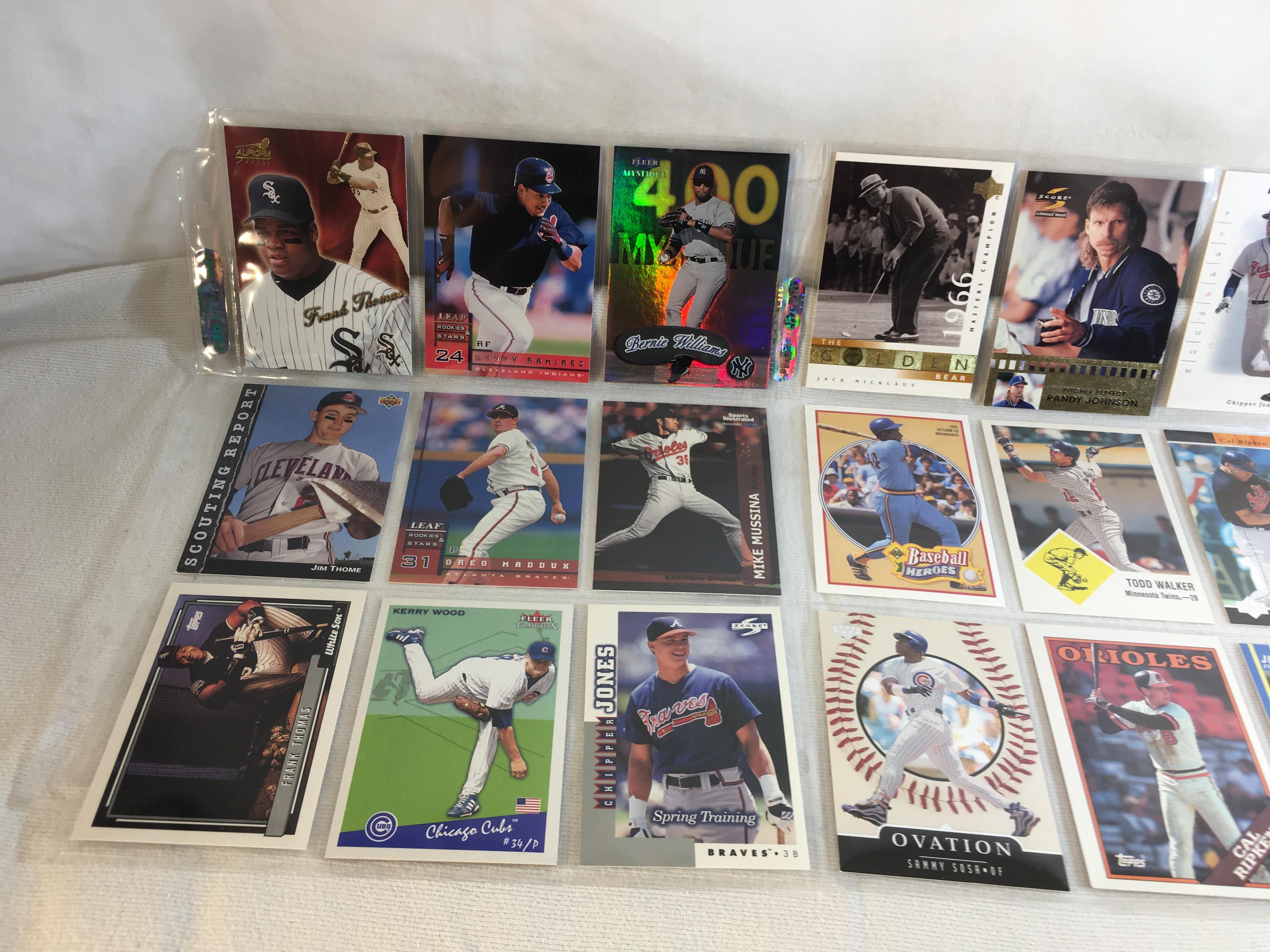 Lot of 18 Pcs Collector Modern MLB Baseball  Sport Trading Assorted Cards & Players -See Pictures