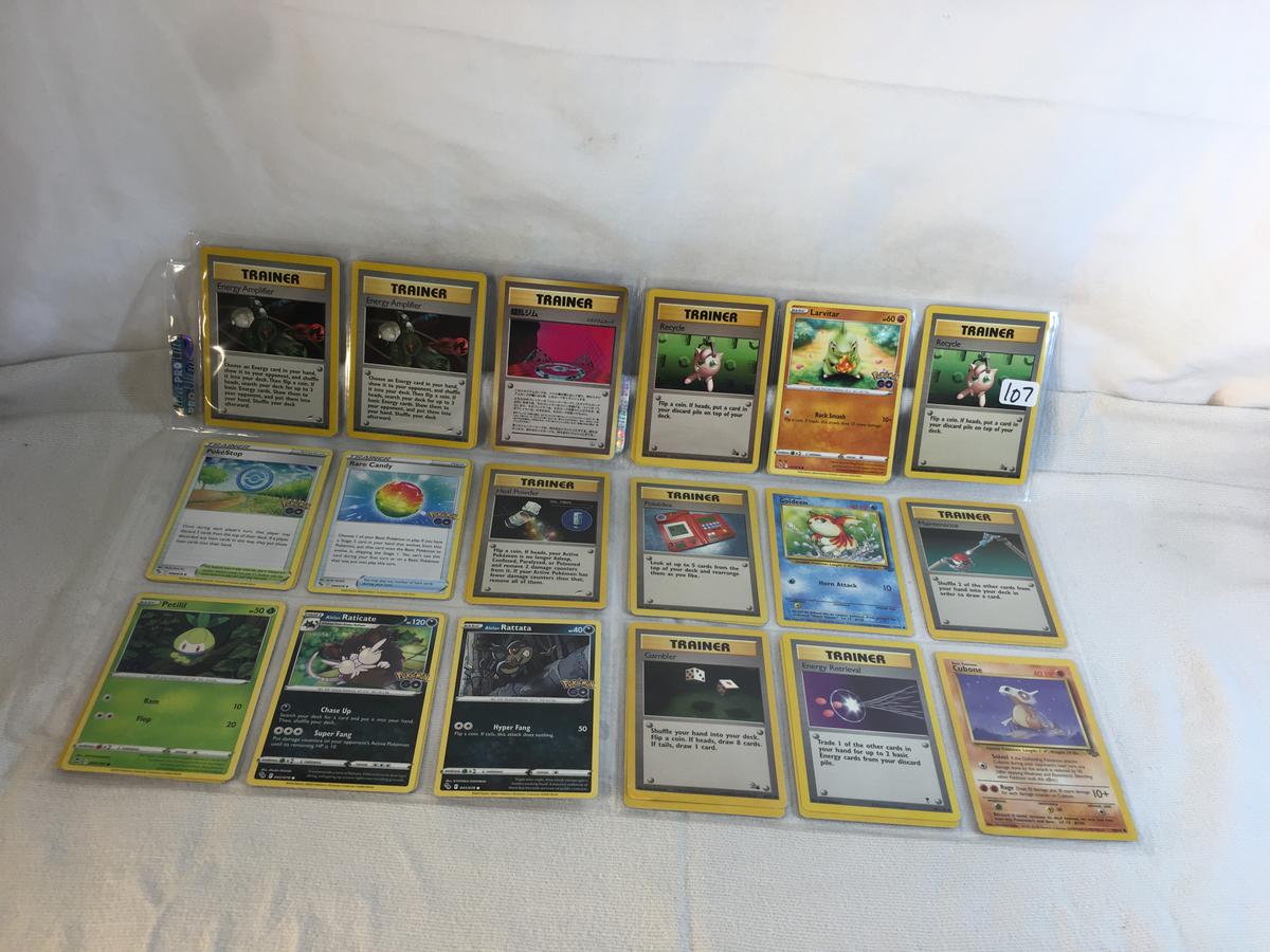 Lot of 18 Pcs Collector Modern Assorted Pokemon Trading Assorted Game Cards - See Pictures