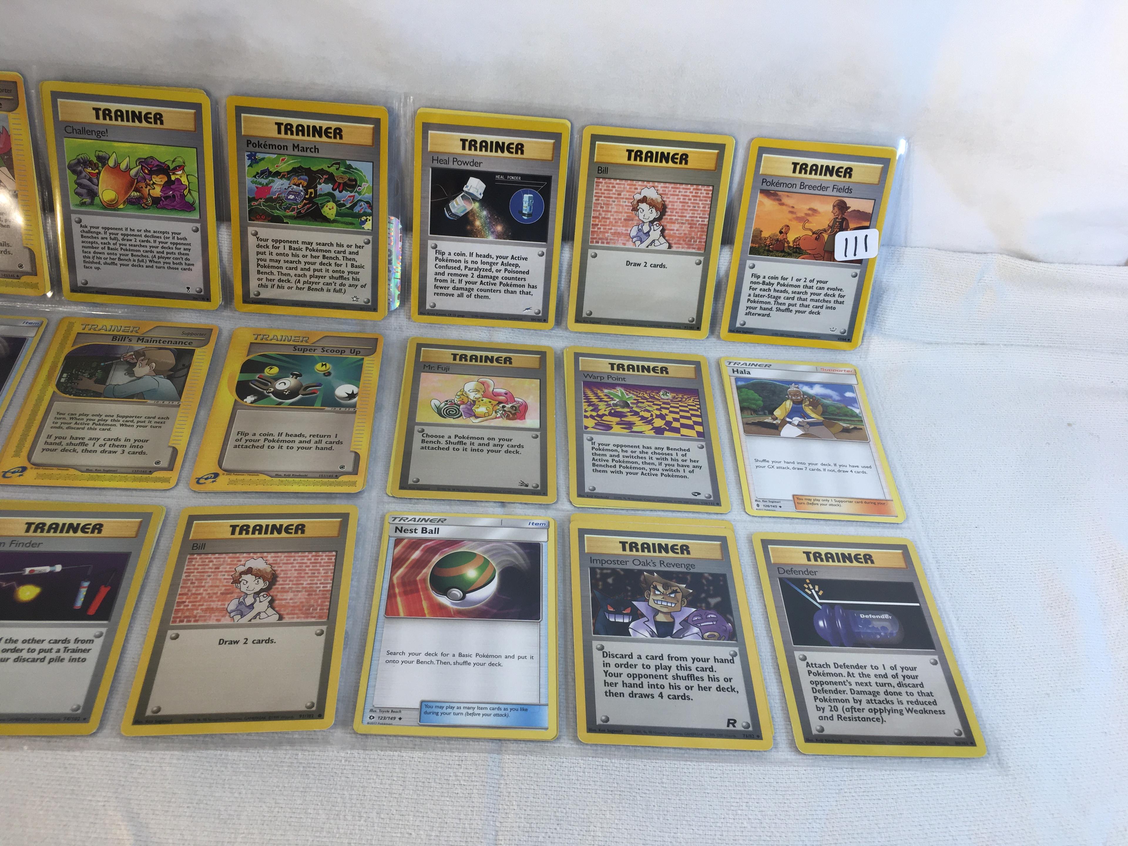 Lot of 18 Pcs Collector Modern Assorted Pokemon Trading Assorted Game Cards - See Pictures