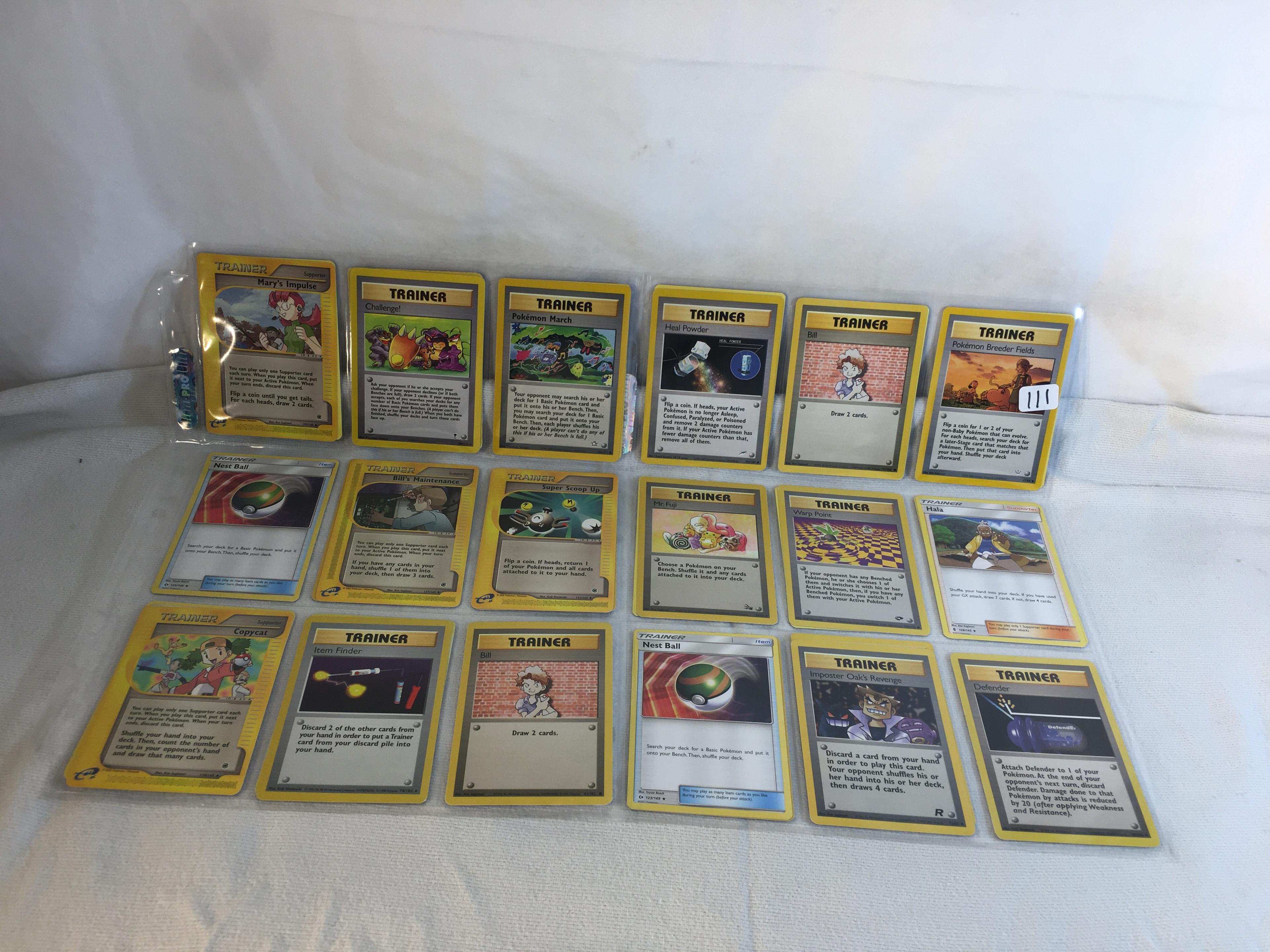 Lot of 18 Pcs Collector Modern Assorted Pokemon Trading Assorted Game Cards - See Pictures