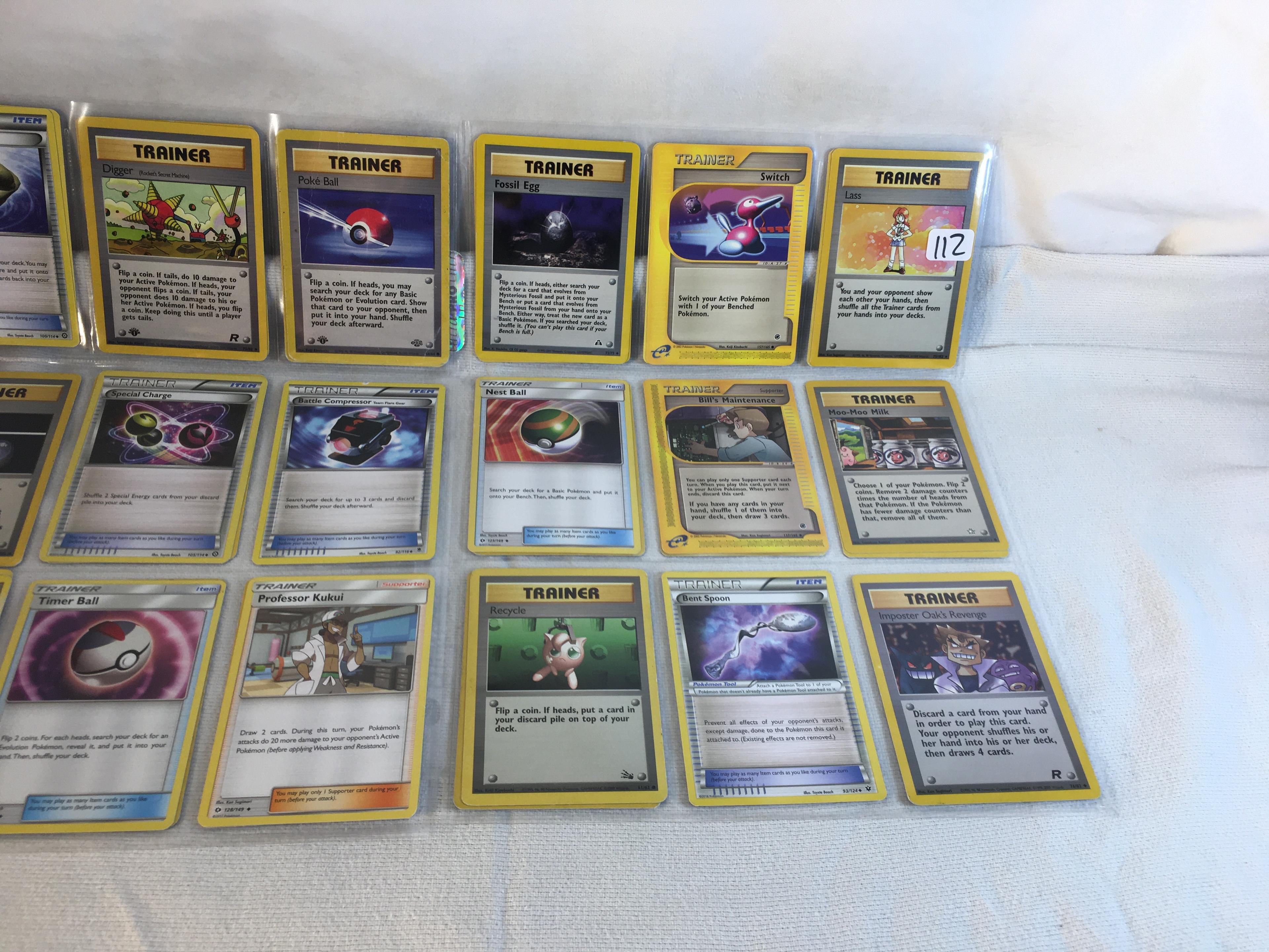 Lot of 18 Pcs Collector Modern Assorted Pokemon Trading Assorted Game Cards - See Pictures