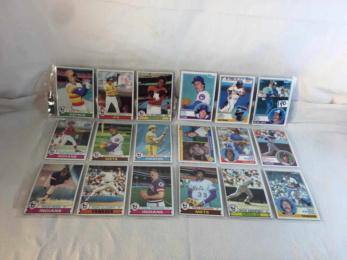 Lot of 18 Pcs Collector Vintage  MLB Baseball  Sport Trading Assorted Cards & Players - See Photos