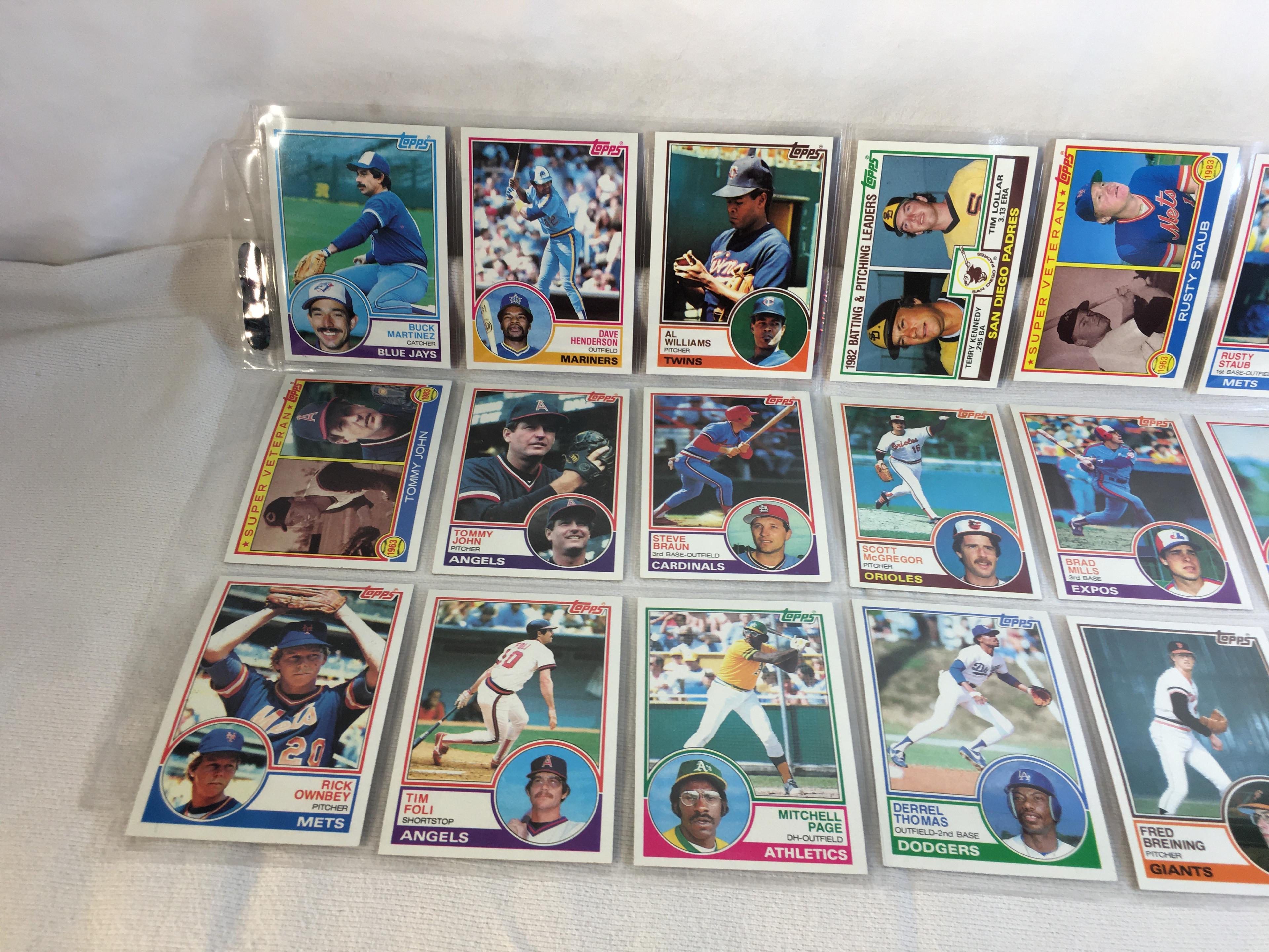 Lot of 18 Pcs Collector Vintage  MLB Baseball  Sport Trading Assorted Cards & Players - See Photos