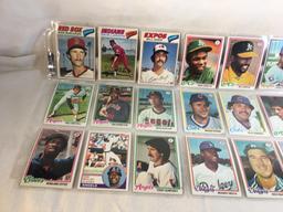 Lot of 18 Pcs Collector Vintage  MLB Baseball  Sport Trading Assorted Cards & Players - See Photos