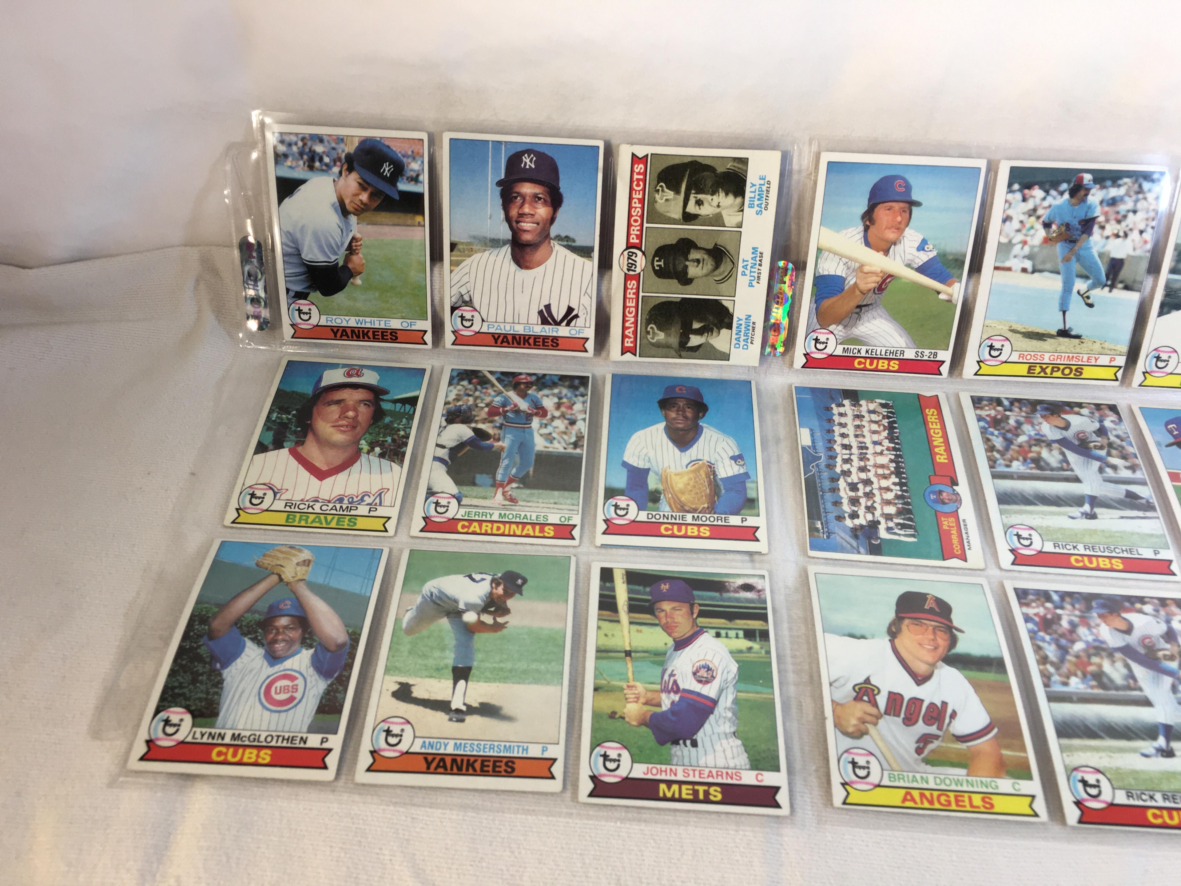 Lot of 18 Pcs Collector Vintage  MLB Baseball  Sport Trading Assorted Cards & Players - See Photos