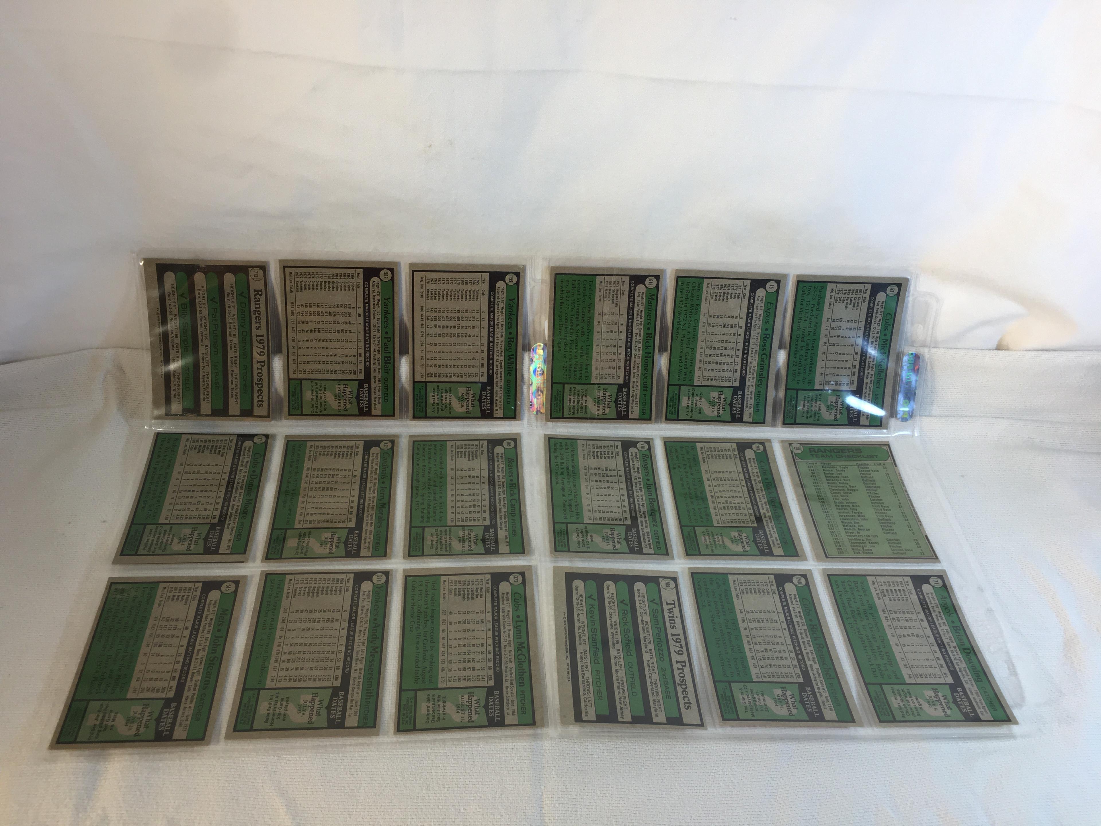 Lot of 18 Pcs Collector Vintage  MLB Baseball  Sport Trading Assorted Cards & Players - See Photos