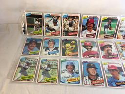 Lot of 18 Pcs Collector Vintage  MLB Baseball  Sport Trading Assorted Cards & Players - See Photos