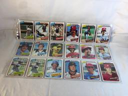 Lot of 18 Pcs Collector Vintage  MLB Baseball  Sport Trading Assorted Cards & Players - See Photos