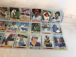 Lot of 18 Pcs Collector Vintage  MLB Baseball  Sport Trading Assorted Cards & Players - See Photos