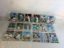 Lot of 18 Pcs Collector Vintage  MLB Baseball  Sport Trading Assorted Cards & Players - See Photos