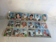 Lot of 18 Pcs Collector Vintage  MLB Baseball  Sport Trading Assorted Cards & Players - See Photos