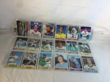 Lot of 18 Pcs Collector Vintage  MLB Baseball  Sport Trading Assorted Cards & Players - See Photos