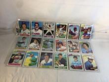 Lot of 18 Pcs Collector Vintage  MLB Baseball  Sport Trading Assorted Cards & Players - See Photos