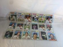 Lot of 18 Pcs Collector Vintage  MLB Baseball  Sport Trading Assorted Cards & Players - See Photos