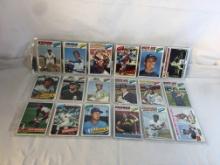 Lot of 18 Pcs Collector Vintage  MLB Baseball  Sport Trading Assorted Cards & Players - See Photos