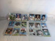 Lot of 18 Pcs Collector Vintage  MLB Baseball  Sport Trading Assorted Cards & Players - See Photos