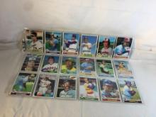 Lot of 18 Pcs Collector Vintage  MLB Baseball  Sport Trading Assorted Cards & Players - See Photos