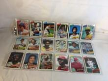 Lot of 18 Pcs Collector Vintage  MLB Baseball  Sport Trading Assorted Cards & Players - See Photos