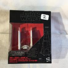 NIB Collector Star Wars The Black Series Titanium Kylo Rens Command Shuttle 03 Box Size: 5x4"