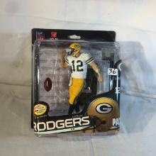 NIP Collector NFLPA Football Sport Action Figure Aaron Rodgers Packers 7-8"Tall Sport Figure