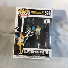 NIB Collector Funko Pop Games Borderlands3 526 Claptrap Distressed Vinyl Figure 6.5"tall Box