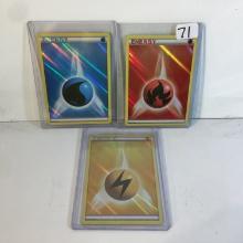 Lot of 3 Collector 2013 Pokemon Energy Pokemon Game Cards - See Pictures