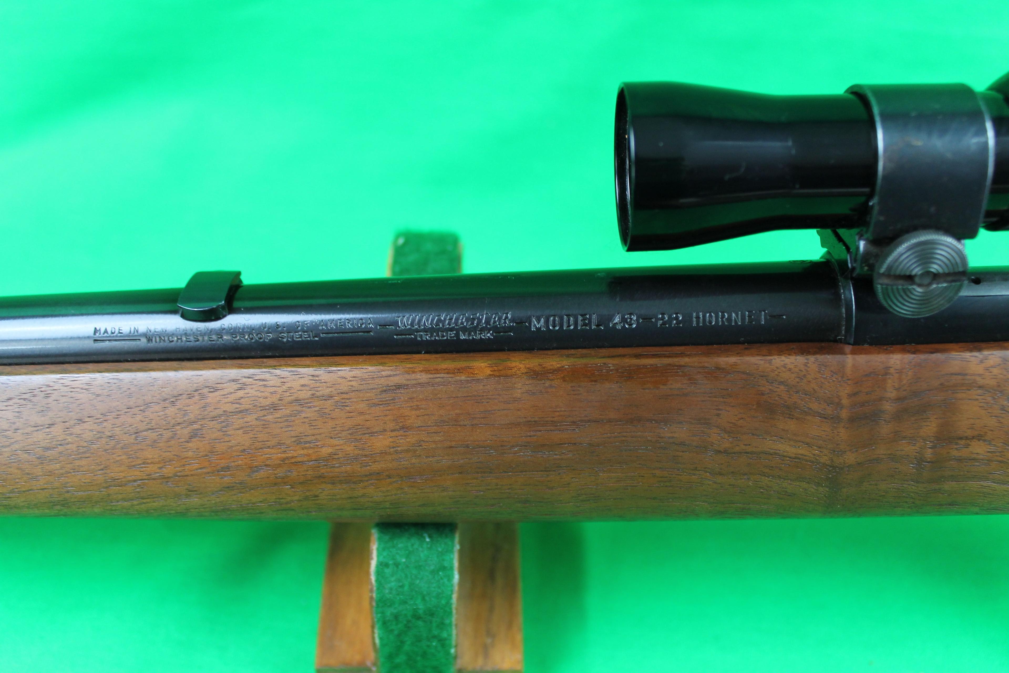 Winchester 43 22 Hornett with Redfield 1 3/4 X-5X Scope