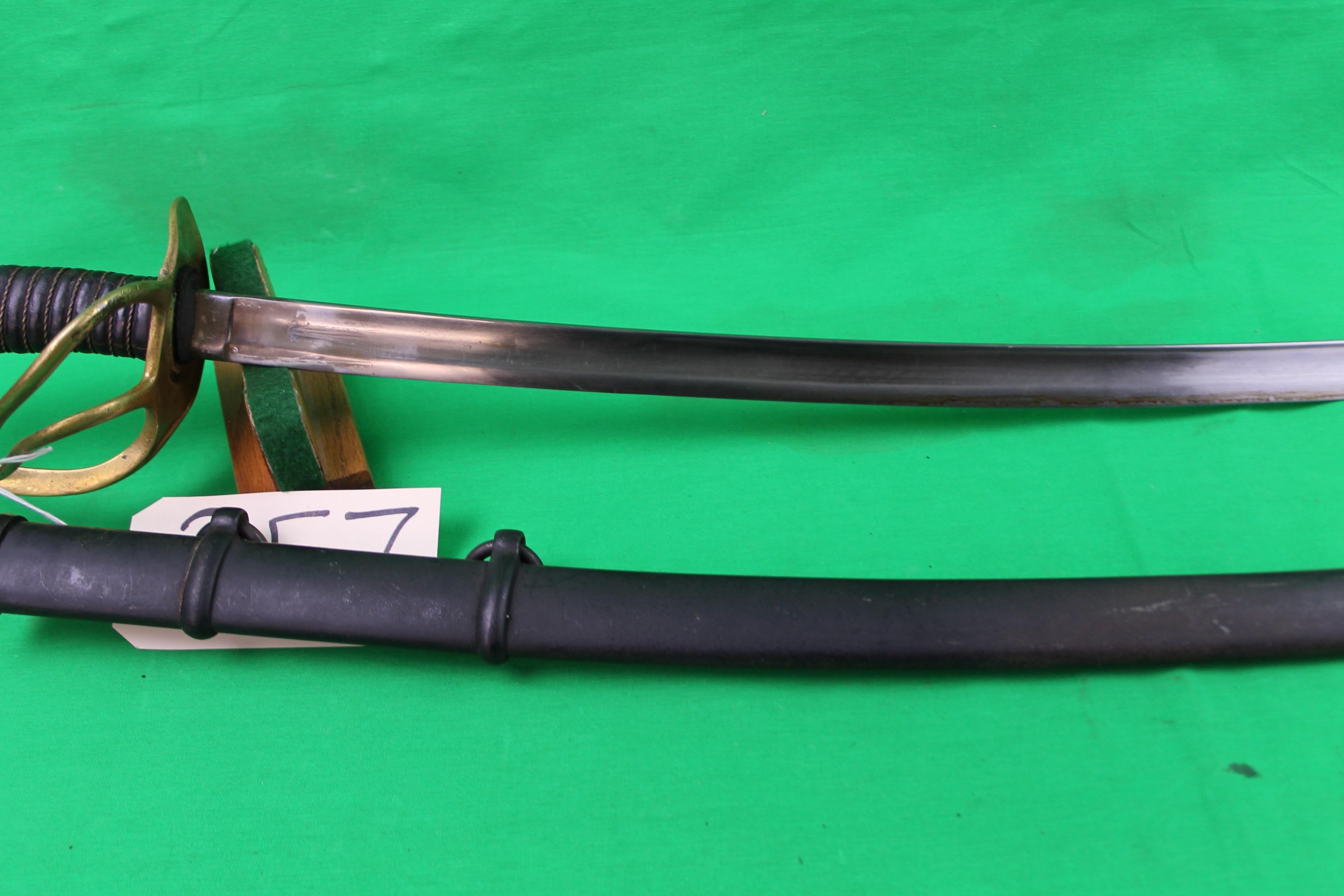 Us 1860 Calvalry Saber With Scabbard